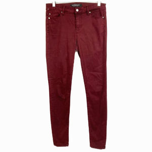 Liverpool Pants Womens Sz‎ 4 27 The Skinny Maroon Red Stretch Denim